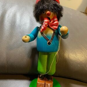 German smoker clown wood parts